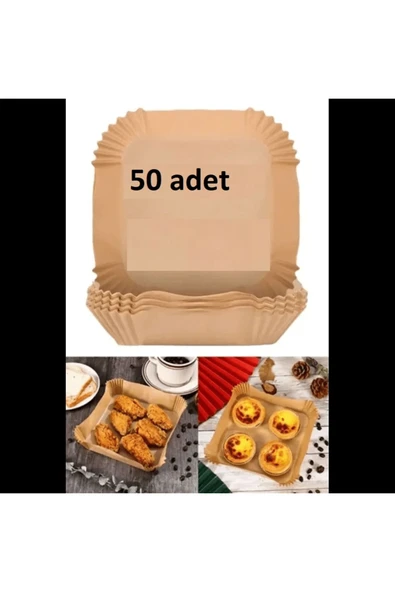 KUZGUN TİCARET Fritöz Pişirme Kağıdı 50 Adet - Lisinya
