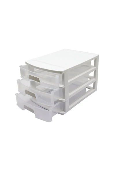 KUZGUN TİCARET NO:3 ÇEKMECE 3 KATLI 35X25.4X22.6CM (4767) - Lisinya