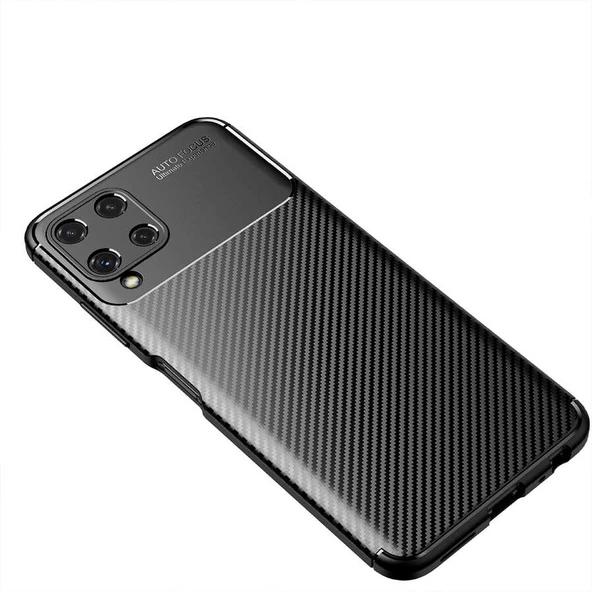 Galaxy M32 Kılıf Zore Negro Karbon Tasarım Silikon Kılıf - 5