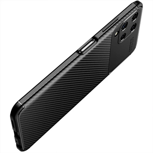 Galaxy M32 Kılıf Zore Negro Karbon Tasarım Silikon Kılıf - 11