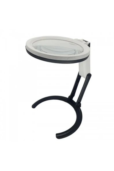 KUZGUN TİCARET -2x5x120mm 10 Ledli Masaüstü Büyüteç ( Lisinya )