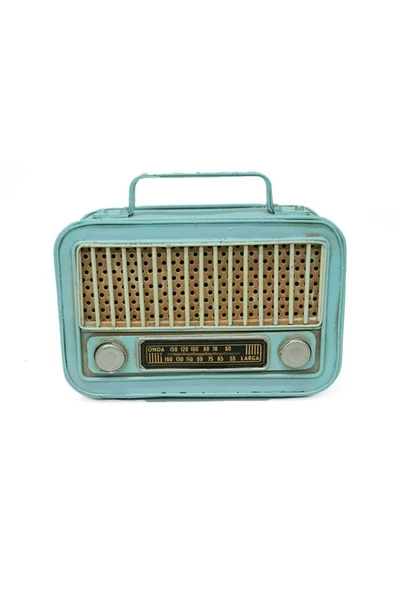 KUZGUN TİCARET Dekoratif Metal Radyo Kumbara - Lisinya