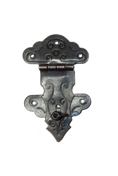 KUZGUN TİCARET Kuyruklu Kilit, Sandık, Kutu Askısı - 36x60mm, Oksit, 100 Adet - Lisinya - 1