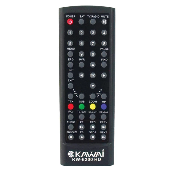 Weko Kawai KW-6200 HD Uydu Alıcı Kumandası