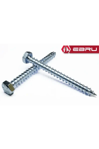 KUZGUN TİCARET Altıköşe Başlı Trifon Vida 8x70 - 100 Adet - Lisinya