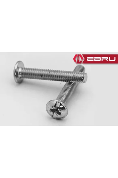KUZGUN TİCARET Yulak Yıldız Başlı Rysb Kulp Vidası, Civata M4x45 - 500 Adet - Lisinya