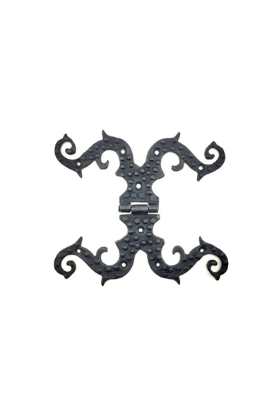 KUZGUN TİCARET Antika Tarz Dekoratif Pirinç Süslü Menteşe - 190x170 Mm, Oksit - Lisinya
