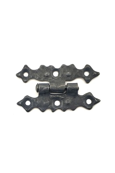 KUZGUN TİCARET Antika Tarz Dekoratif Pirinç Yıldız Menteşe - 63x36 Mm, Oksit - Lisinya