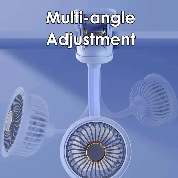 Blueseed BS-5002 Şarjlı Masa Kenarı Montajlı Fan Mini Vantilatör - 3