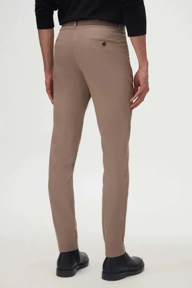 Avasar Erkek S.Kahve Regular Fit Keten Pantolon 7272 - 2