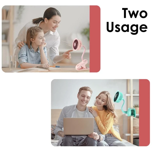 Blueseed BS-5002 Şarjlı Masa Kenarı Montajlı Fan Mini Vantilatör - 11