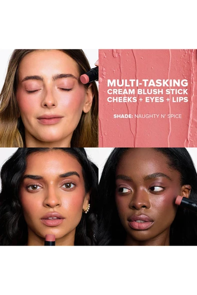 Nudestix Nudies Blush Mat Allık Stick Naughty N Spice 7GR - Resim 5