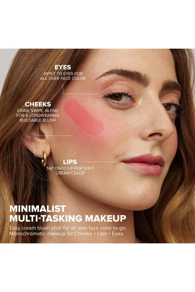 Nudestix Nudies Blush Mat Allık Stick Naughty N Spice 7GR - Resim 4