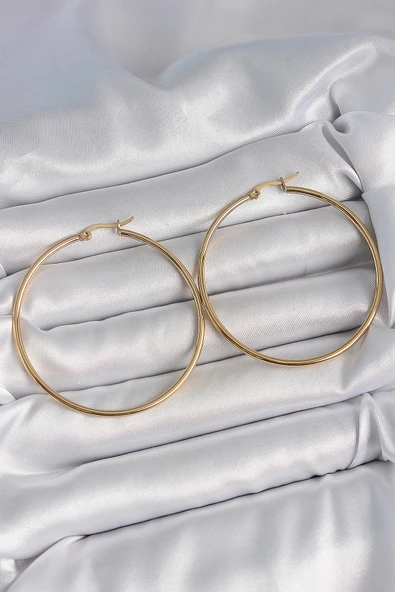 Gold Renk 53 mm Halka Model Kadın Küpe - EBJ250520W34062 ürün görseli