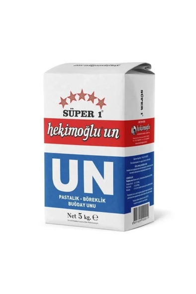 Süper1 Pastalık Böreklik Buğday Unu 5kg Saplı - 2