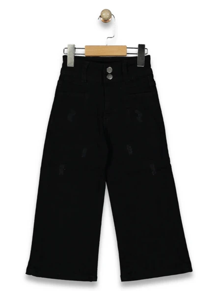 ÇİFT DÜĞMELİ KIZ JEANS PANTOLON