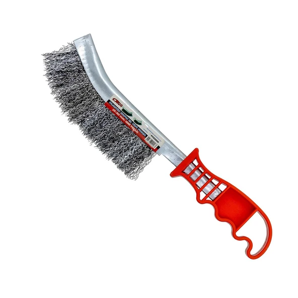 Metal Tel Fırça Plastik Saplı Kir Pas Mangal Barbekü Izgara Çok Amaçlı Temizleme Fırçası 30 mm - 5