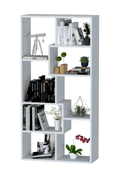 Moonlife Zebra Dekoratif Kitaplık Beyaz - Resim 4