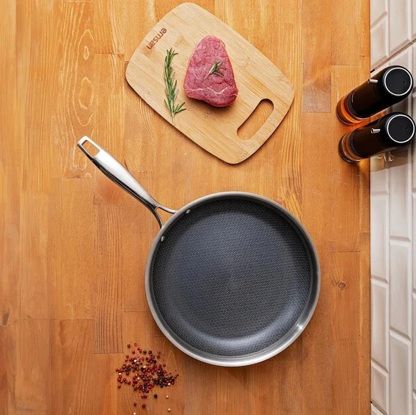 Emsan Pro Tri Ply Tava Çelik 28 cm