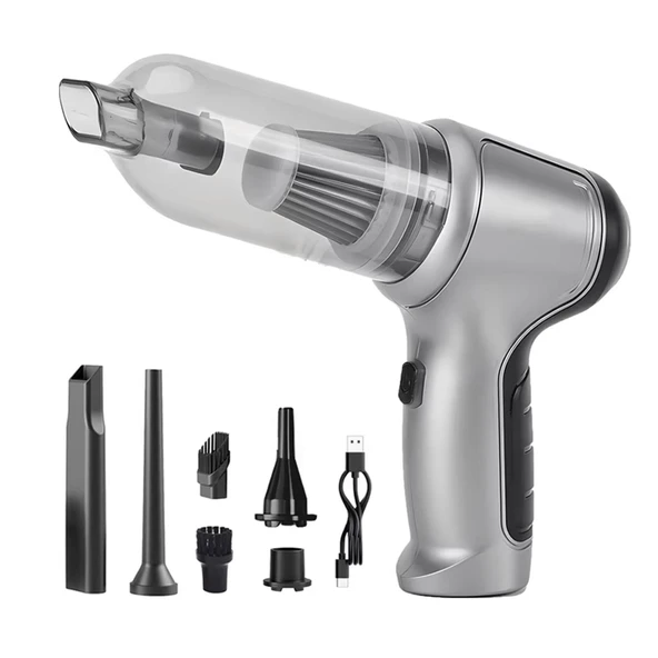 Upway Kablosuz Çekme Üfleme Kuru Islak Fonksiyonlu Hepa Filtreli Ev Araç Şarjlı Süpürge