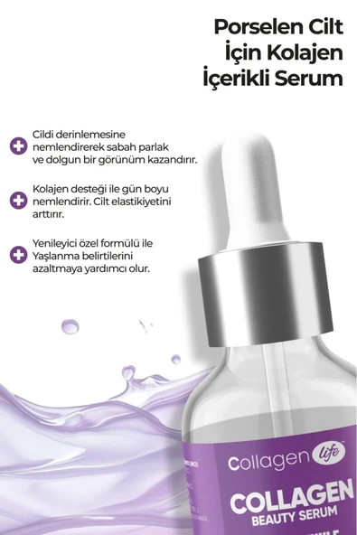 Collagen Life Yaşlanma Ve Kırışıklık Karşıtı Aydınlatıcı & Nemlendirici Kolajen Serum 50 ml - 5