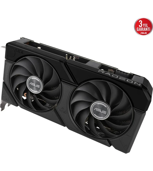 Asus-DUAL-RX7600XT-O16G-AMD-RADEON-RX 7600 XT-16GB GDDR6-128BIT-2801MHZ-OC-HDMI-3XDP-EKRAN Kartı - 2