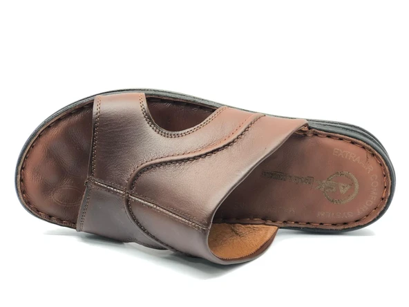 Asker 1925 %100 Hakiki Deri Erkek Full Ortapedik Terlik - Resim 11