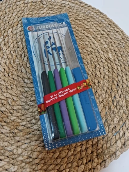 Sürdövbisa 61010 6'lı Meyve Seti (Sivri Uç ) Karma - Resim 5