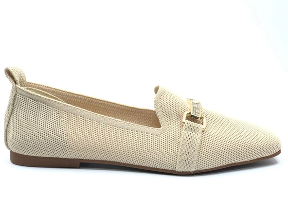 Feles Tiriko Küt Burun Toka Detaylı Kadın Babet Ayakkabı - Resim 5