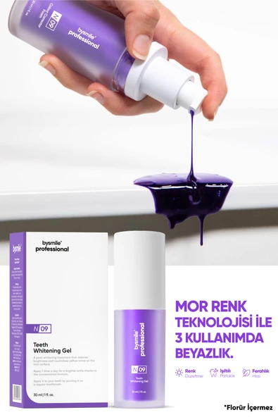 BySmile Professional No:09 Mor Diş Beyazlatıcı Jel - 3