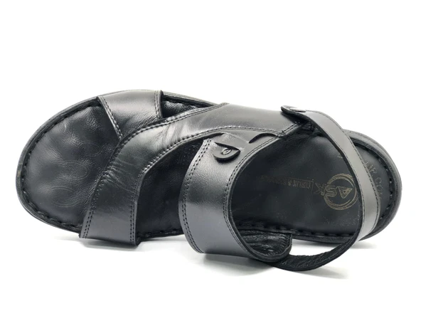 Asker 1929 %100 Hakiki Deri Erkek Full Ortapedik Terlik - Resim 6