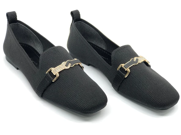 Feles Tiriko Küt Burun Toka Detaylı Kadın Babet Ayakkabı - Resim 6