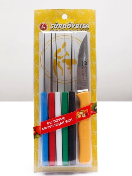 Sürdövbisa 61010 6'lı Meyve Seti (Sivri Uç ) Karma - Resim 2