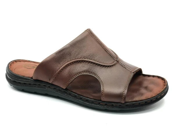 Asker 1925 %100 Hakiki Deri Erkek Full Ortapedik Terlik - Resim 9