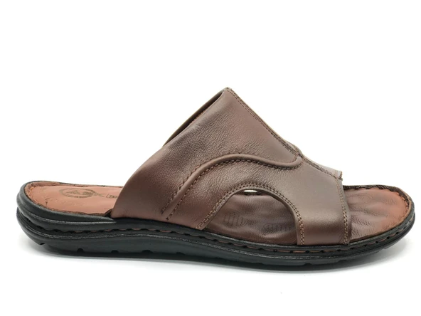 Asker 1925 %100 Hakiki Deri Erkek Full Ortapedik Terlik - Resim 8