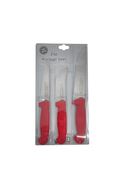Erinox Kurban Bıçağı Seti 3 Lü - Resim 2