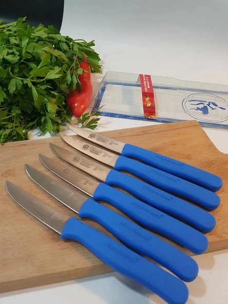 Sürdövbisa 61010 6'lı Meyve Seti (Sivri Uç ) Mavi - Resim 3