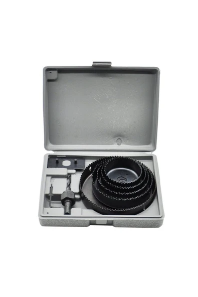 8 Parça Orta Boy Panç Seti Ahşap Buat Kartonpiyer Alçıpan Delik Açma Oyuk Açma ürün görseli