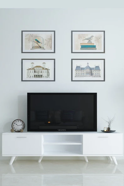 Moonlife İstanbul Tv Ünitesi Beyaz - Resim 4