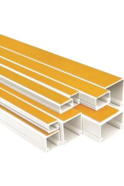 25x25 Yapışkanlı Kablo Kanalı 2mt * 5 Adet ürün görseli