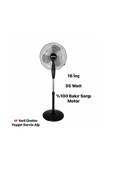 Ayaklı Vantilatör Soğutucu Bora 16 Inch 3 Kanatlı ürün görseli