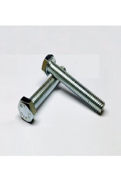 M10X35mm ANAHTAR BAŞ METRİK CİVATA - BEYAZ - DİN933 - 20 ADET ürün görseli