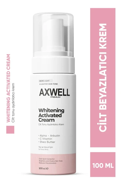 AXWELL PREMIUM Cilt Beyazlatıcı Aydınlatıcı Alpha Arbutin Leke Karşıtı Krem Vitamin C, Shea Butter Krem