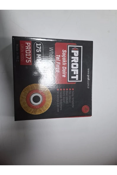 SAÇAKLI DAİRE TEL FIRÇA 175 MM ürün görseli