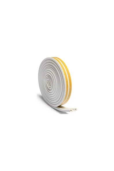 Kapı Pencere Bandı Fitili Yapışkanlı Soğuk Izolasyon Bant 10m*2= 20m Beyaz ürün görseli