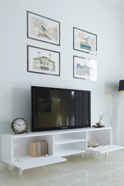 Moonlife İstanbul Tv Ünitesi Beyaz - Resim 5