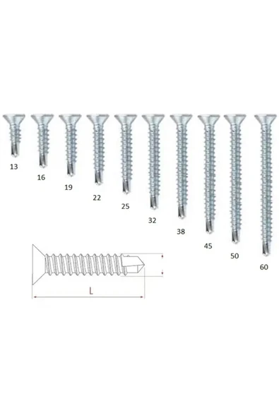 3,9x13 Yhb Matkap Uçlu Vida (200 Adet) ürün görseli