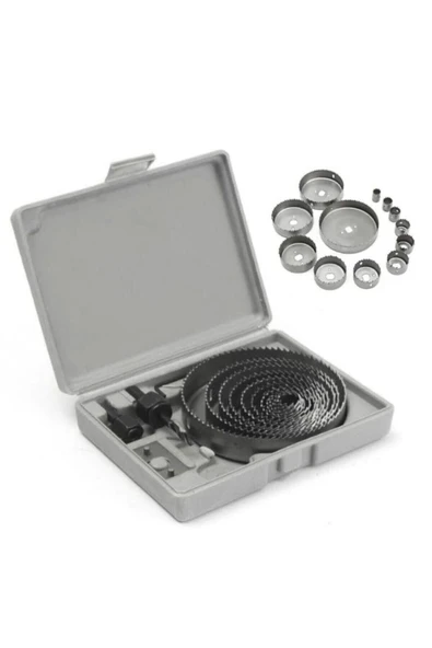 16 Parça Ağaç Ahşap Delme Alçıpan Seti Panç Seti Delik Testere Kartonpiyer Seti ürün görseli