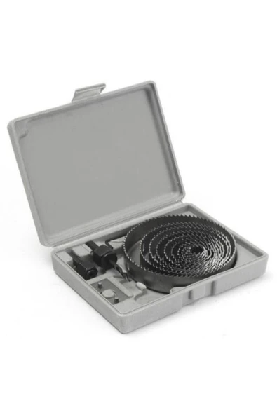 16 Parça Ağaç Ahşap Delme Alçıpan Seti Panç Seti Delik Testere Kartonpiyer Seti - Resim 4