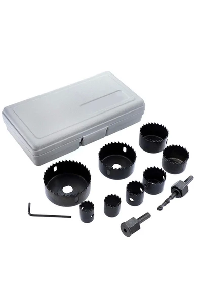 11 Parça Panç Seti Ağaç Kesme Testere Matkap Ucu Takımı Alçıpan Tavan Kesme ürün görseli